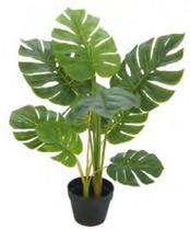 Planta Árvore Artificial Costela de Adão Real Toque Verde 85cm