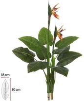 Planta Árvore Artificial Estrelícia C/Flor Real Toque X15 Laranja 1,1m Planta Árvore Artificial Estrelícia C/Flor Real Toque X15 Laranja 1,1m