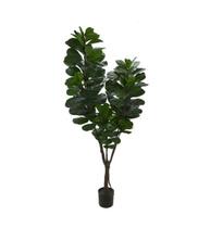 Planta Árvore Artificial Ficus Lyrata Real Toque Verde 2,1m - FLORESCER DECOR