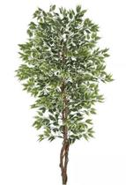 Planta Árvore Artificial Ficus Verde Creme 2,1m - FLORESCER DECOR