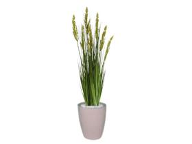 Planta Árvore Artificial Grass com Grão 90 cm Kit + Vaso S. Bege 30 cm Planta Árvore Artificial Grass com Grão 90 cm Kit + Vaso S. Bege 30 cm