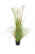 Planta Árvore Artificial Grass Plumas Verde Outono 1,2m