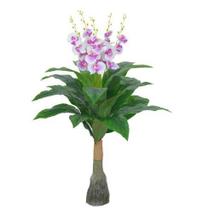 Planta Árvore Artificial Orquídea Branco Beauty 98cm - FLORESCER DECOR