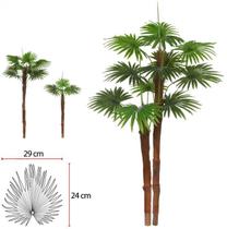 Planta Arvore Artificial Palmeira Leque Real Toque X12 Verde 1,50m Planta Arvore Artificial Palmeira Leque Real Toque X12 Verde 1,50m