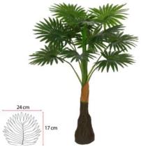 Planta Árvore Artificial Palmeira Leque X12 Verde 90cm - FLORESCER DECOR