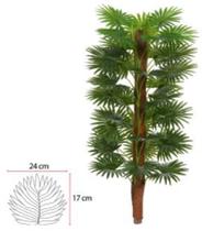 Planta Árvore Artificial Palmeira Leque X33 Verde 1,20cm - FLORESCER DECOR