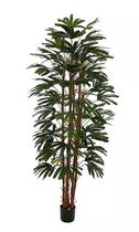 Planta Árvore Artificial Palmeira Raphis Verde 2,1m
