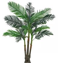 Planta Árvore Artificial Palmeira Real Toque Verde 2,08m - FLORESCER DECOR