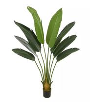 Planta Árvore Artificial Palmeira Viajante com Pote Verde 1,2m - FLORESCER DECOR