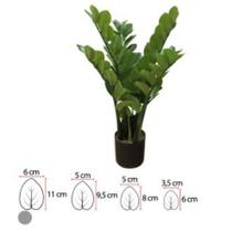 Planta Árvore Artificial Zamioculca Real Toque Verde - 70cm Planta Árvore Artificial Zamioculca Real Toque Verde - 70cm