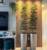 Planta bambu artificial 1mt 8 galhos sem o vaso - Toke verde