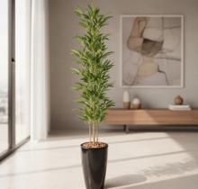 Planta bambu artificial 4 galhos 1mt o vaso não acompanha