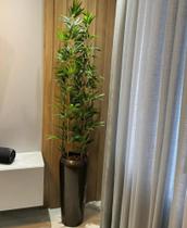 Planta bambu artificial 4 hastes 1mt sem o vaso