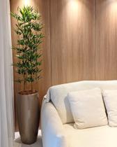 Planta bambu artificial 4 hastes 1mt sem o vaso