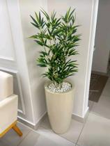 Planta bambu artificial 5 hastes 1 mt/sem o vaso - Toke verde