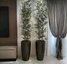 Planta bambu artificial 5 hastes 1 mt sem o vaso