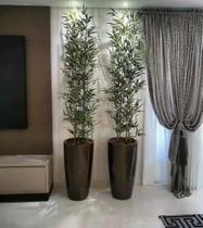 Planta bambu artificial 5 hastes 1mt sem o vaso