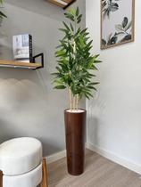 Planta Bambu Artificial Arranjo Com Vaso Bambuzinho Grande - Planta Bambu Artificial Arranjo Com Vaso Bambuzinho Grande -