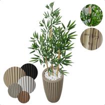 Planta Bambu Artificial Sorte 1 Metro Vaso Decoração