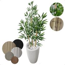 Planta Bambu Artificial Sorte 1 Metro Vaso Decoração - Flor de Mentirinha