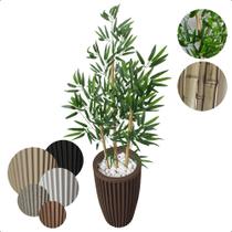 Planta Bambu Artificial Sorte 1 Metro Vaso Decoração - Flor de Mentirinha