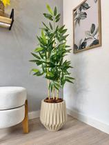 Planta Bambu Da Sorte Artificial Com Vaso Arranjo Completo - Planta Bambu Da Sorte Artificial Com Vaso Arranjo Completo -