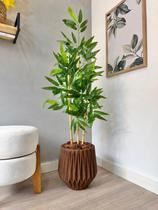 Planta Bambu Da Sorte Artificial Com Vaso Arranjo Completo - Planta Bambu Da Sorte Artificial Com Vaso Arranjo Completo -