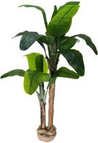 Planta Bananeira Grande Duas Hastes Toque Real 1,6mt