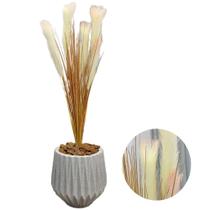 Planta Capim Dos Pampas Artificial com Vaso Completo Planta Capim Dos Pampas Artificial com Vaso Completo