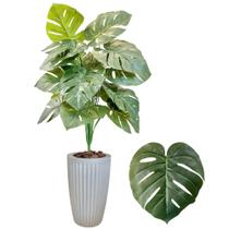 Planta Costela De Adão Artificial Vaso Cone Completo