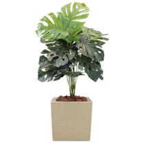 Planta Costela De Adão Artificial Vaso Polietileno Completo