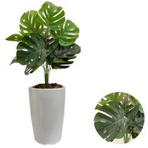 Planta Costela de Adão Com Vaso Cone Liso Decorativo Casa