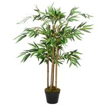 Planta de bambu artificial VidaXL 90cm com vaso de baixa manutenção