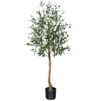 Planta de oliveira artificial CROSOFMI 120cm Topiaria falsa