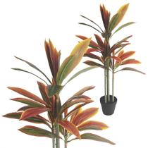 Planta Dracena X4 Artificial no Vasinho Decorativa 98cm Planta Dracena X4 Artificial no Vasinho Decorativa 98cm