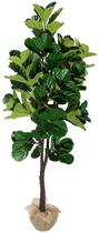 Planta Ficus Lyrata Folhagem Permanente Artificial Para Decoração Verde