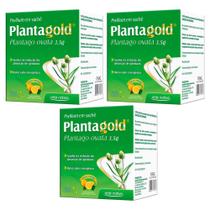 Planta gold plantago ovata psyllium em 10 sachês Arte Nativa - kit 3 caixas