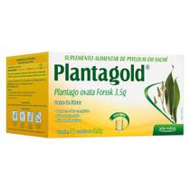 Planta Gold Psyllium Plantago Ovata rico em Fibras sem sabor 30 sachês arte nativa