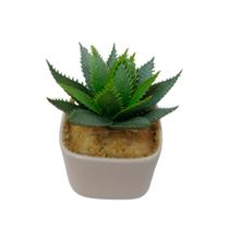 Planta Mini Suculentas Artificiais Vaso De Cerâmica - 3117