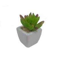 Planta Mini Suculentas Artificiais Vaso De Cerâmica - 3117 - Centercoisas