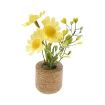 Planta Miniatura Em Escala 1:12 Em Vaso Para Decoração De Jardim De Casa De Bonecas, Ornamento De