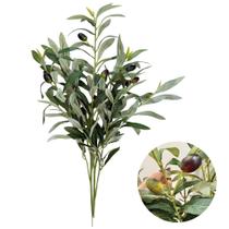 Planta Oliveira Artificial Buquê Azeitona Realista Decoração Planta Oliveira Artificial Buquê Azeitona Realista Decoração
