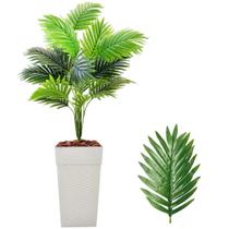 Planta Palmeira Artificial com Vaso Cores Casca Pinus Casa Planta Palmeira Artificial com Vaso Cores Casca Pinus Casa