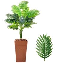 Planta Palmeira Artificial com Vaso Cores Casca Pinus Casa Planta Palmeira Artificial com Vaso Cores Casca Pinus Casa