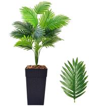 Planta Palmeira Artificial com Vaso Cores Casca Pinus Casa Planta Palmeira Artificial com Vaso Cores Casca Pinus Casa