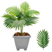 Planta Palmeira Artificial com Vaso Plástico Completo Casca Planta Palmeira Artificial com Vaso Plástico Completo Casca