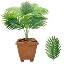 Planta Palmeira Artificial com Vaso Plástico Completo Casca Planta Palmeira Artificial com Vaso Plástico Completo Casca