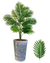 Planta Palmeira Artificial Com Vaso Polietileno Marmorizado - Grafitte Planta Palmeira Artificial Com Vaso Polietileno Marmorizado - Grafitte