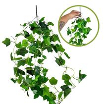 Planta Pendurada Verde Artificial Arranjo Parede Varanda Folhagem de Hera Caída Pendente Planta Pendurada Verde Artificial Arranjo Parede Varanda Folhagem de Hera Caída Pendente