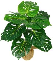 Planta Real Artificial Costela de Adão 12 Folhas 43cm Verde Planta Real Artificial Costela de Adão 12 Folhas 43cm Verde